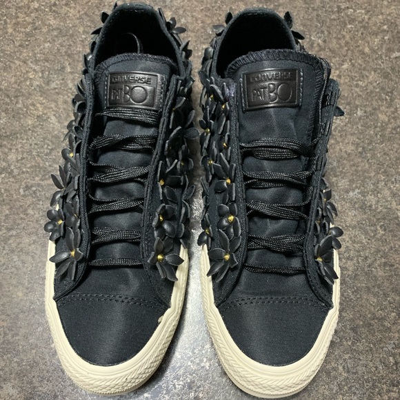 Converse Black Flowers Floral Patbo Pink - Picture 2 of 5